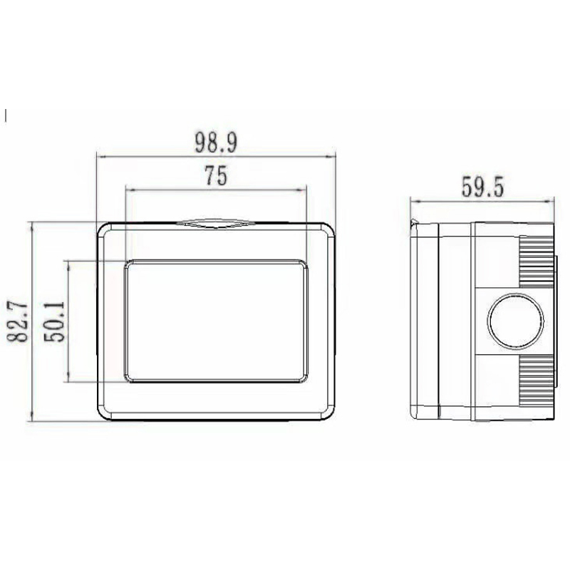 13A időjárásálló kapcsolóaljzat HK4113-WP