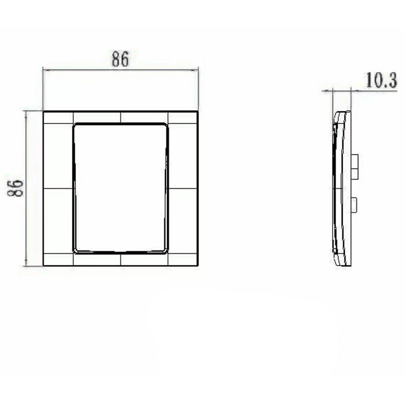 Műanyag 1 Gang Satellite Socket HK6169S