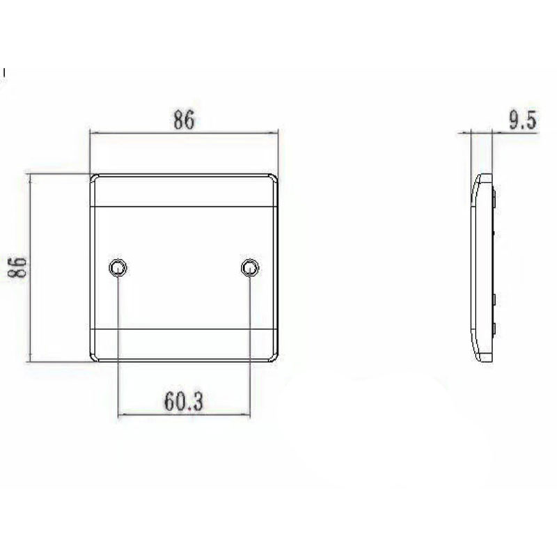 45A 1 Gang DP bakelit kapcsoló Neon HK6345VN-nel